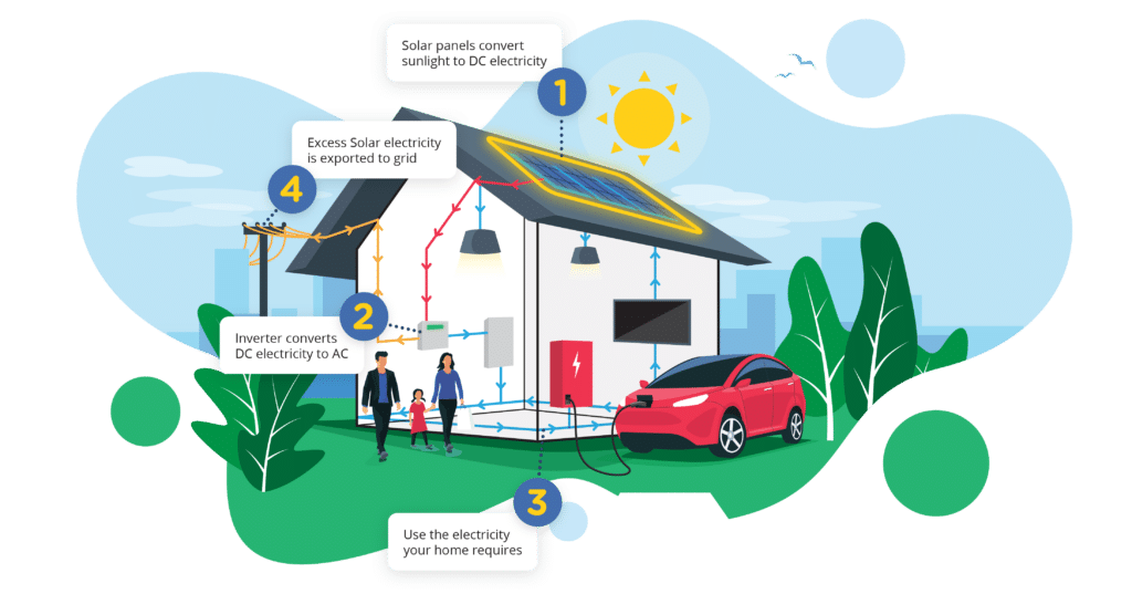 Horan and Bird Infographic showing How Solar Works