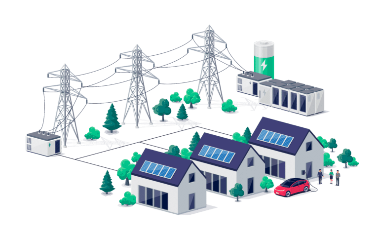 Virtual Power Plant graphic of how it works